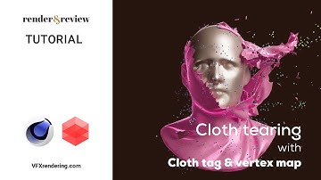 Cloth Tearing with Cloth Tag & Vertex Map (Cinema 4D) | Tutorial | VFXRendering