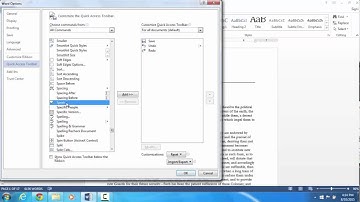 Enabling Text to Speech Word 2013 PC