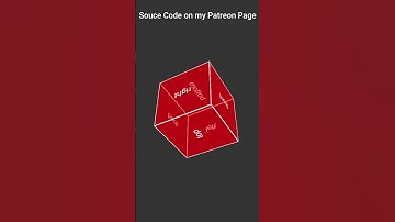 3D Cube in HTML and CSS #frontend #shorts