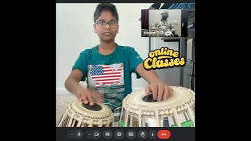 Online Session with Devansh from USA | Learn Tabla Online Available Worldwide | Tukda Tabla Lesson |