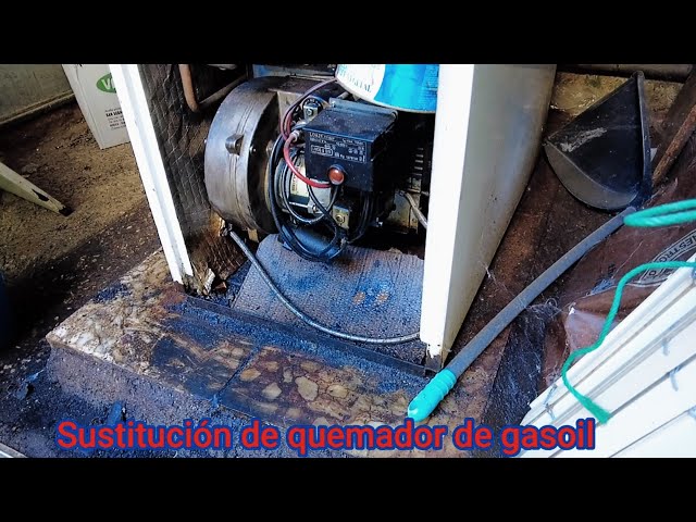 Pasos para instalar quemador de gasoil CIF Unigas LO 35 Sustitución de uno averiado