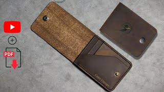 Slim wallet handmade Pdf pattern download