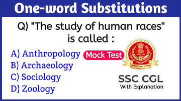 Oefentoets voor vervanging van één woord 🎯 | Belangrijke vragen SSC-CGL | Competitieve examens PY...
