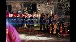 Hononegah Road Fire Roscoe Township. Rockton Fire District Chief Wilson.