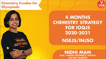 4 Months Chemistry Strategy for IOQJS 2020-2021 | NSEJS/INJSO | Vedantu Olympiad School