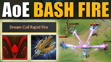 Rapid Fire AoE Bash Combo with Thirst [LVL 25 Puck Talent] Dota 2 Ability Draft