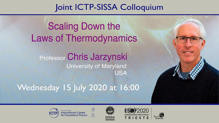 ICTP-SISSA Colloquium by Prof. Chris Jarzynski on "Scaling Down the Laws of Thermodynamics"