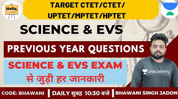 Previous Year Question Paper Discussion | Science & EVS | Target CTET/HTET/UPTET/MPTET 2020/2021