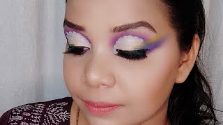 Cloudy eye makeup tutorial | inspired by Nidhi katiyar and Sohini chanda | Believe MeenAkAAri
