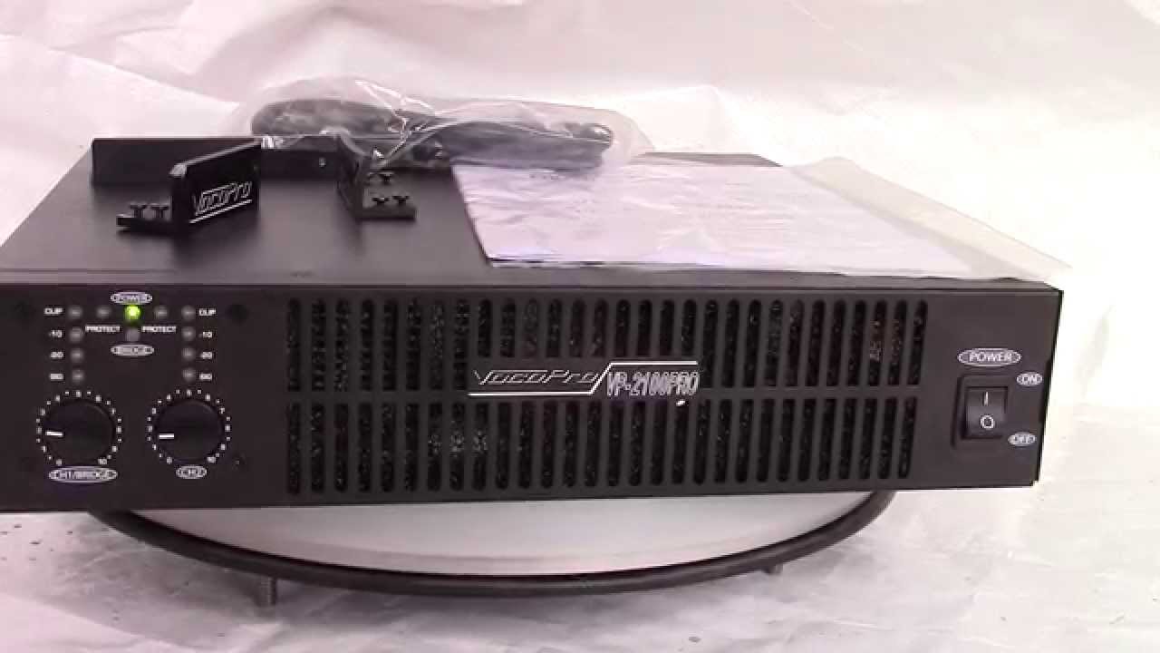 Auctioned Tested Vocopro VP-2100PRO Professional Digital Switching Power Amp 2000W - YouTube