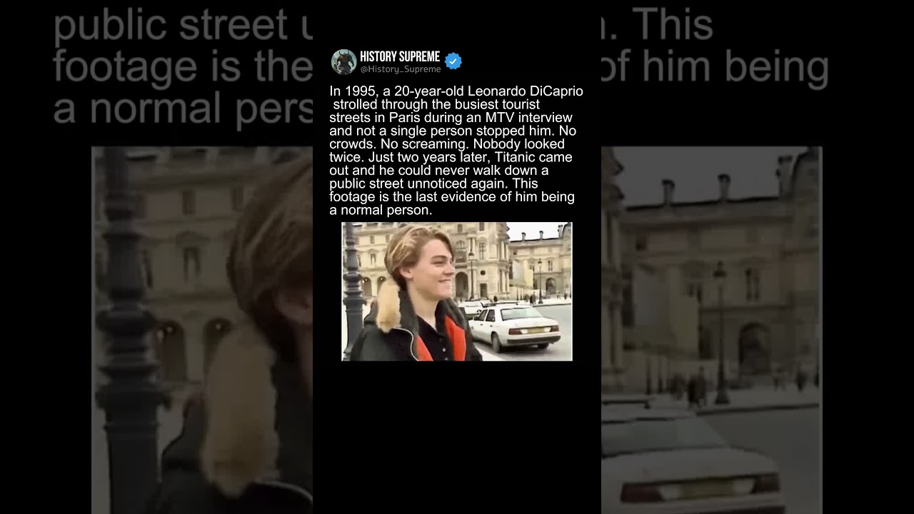 In 1995, Leonardo DiCaprio Walked Through Paris and Nobody Recognized Him