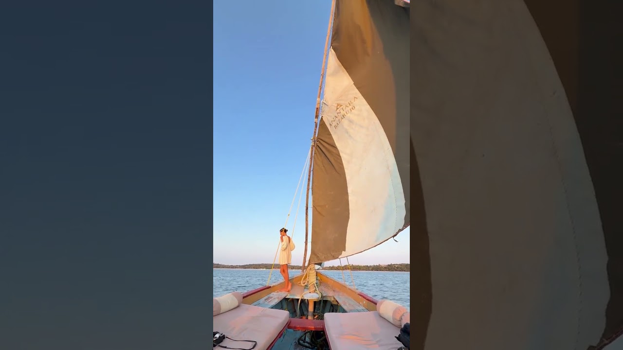 Mares suaves, céus dourados e a arte da pura quietude. À medida que o dia esfria #turismo #Bazaruto