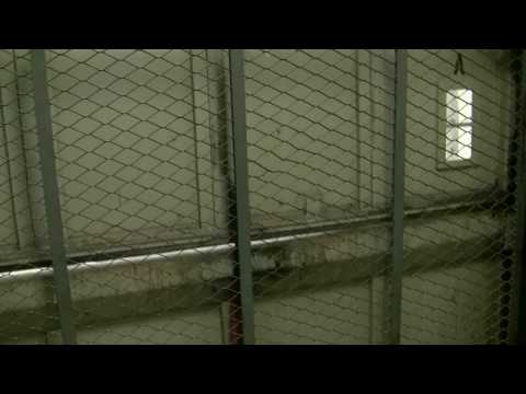 HUGE traction freight elevator in the Frank E. Gan...