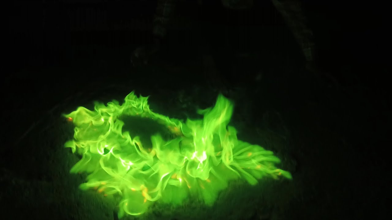 we made green fire 100%real experiment for #experimentbdr।। - YouTube