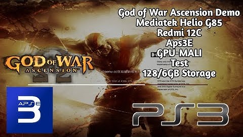 Aps3e New PS3 Emulator for Android - GOW ASCENSION Test Mediatek Helio G85