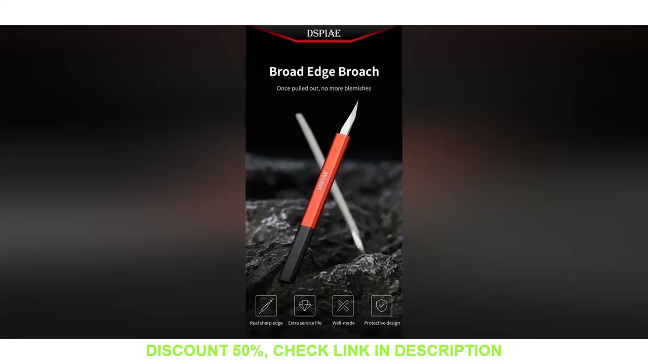 Dspiae AT-TSA AT-TSB Broad Edge Knife Versatile 440 Stainless Steel Wide Mouth Push Knife for Gundam