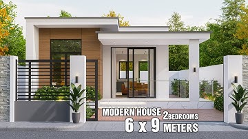 Modern House Design idea | 6 x 9 Meters (Small and Modern) with Bedrooms