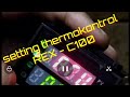 setting thermokontrol Rex C100
