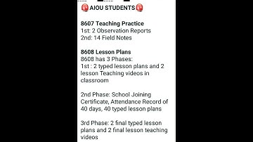 IMPORTANT INFORMATION ABOUT 8607 AND 8608 | AIOU | jhwconcepts #aiou #aiou_updates #viral