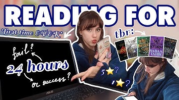 My first 24-hour READATHON 😲📚💖 II reading for 24 hours *spoiler-free reading vlog*