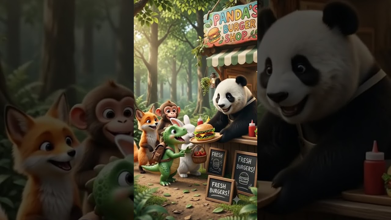 Panda Opens the Best Burger Shop! 🐼🍔 - YouTube