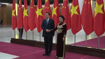 Chủ tịch Quốc hội Nguyễn Thị Kim Ngân hội đàm với Chủ tịch Nhân Đại Trung Quốc Trương Đức Giang