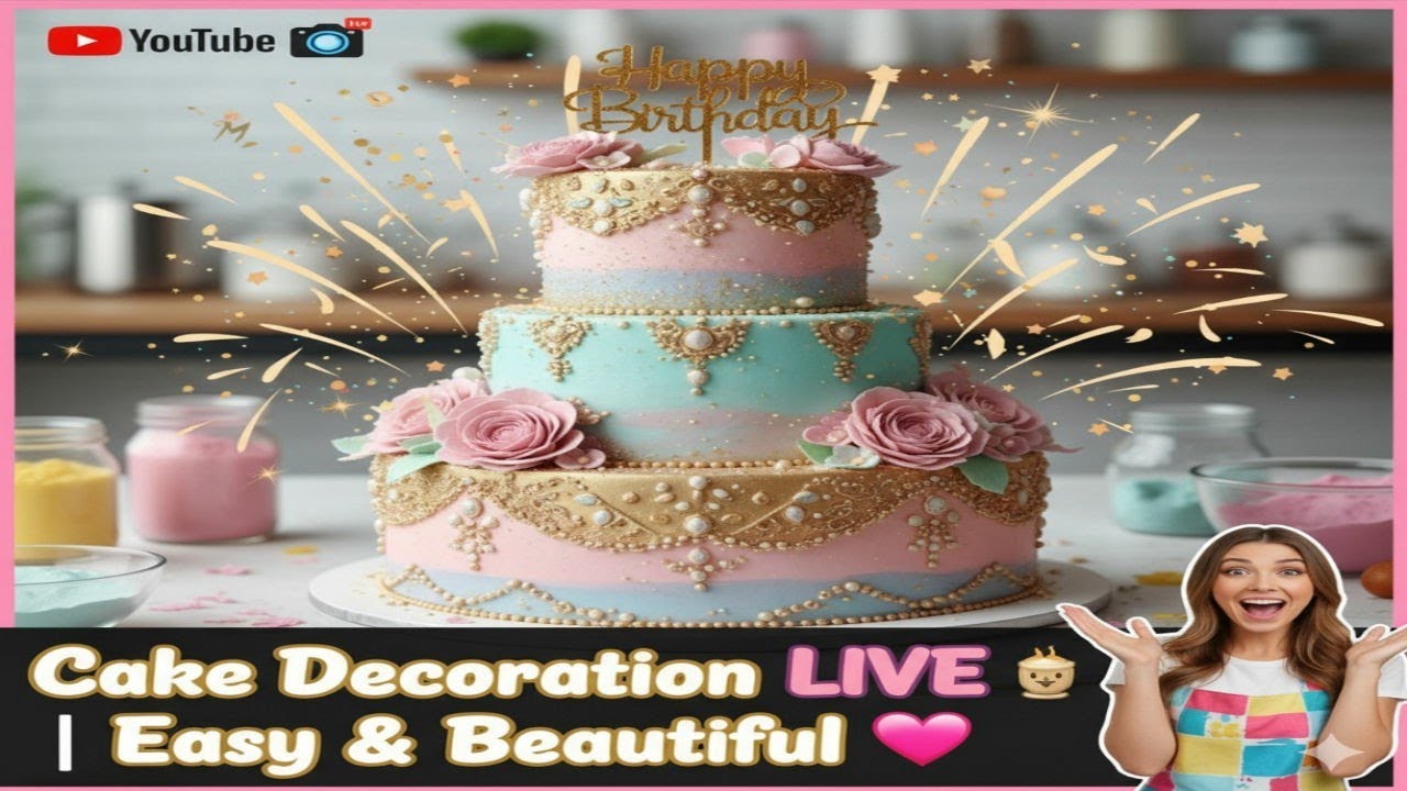 “Wow! Cake Decoration LIVE 😍 | Simple Decoration Ideas That Look Professional 🎂✨” 
