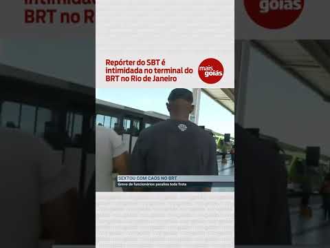 Repórter do SBT é intimidada no terminal do BRT no Rio de Janeiro