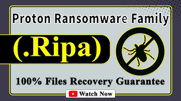 || SOLVED ✅🔘|| KUZA (.Ripa) Proton family ransomware virus – removal and decryption