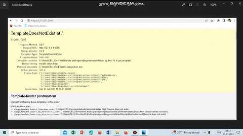 Fixed!!...Django -Template Does not exist error
