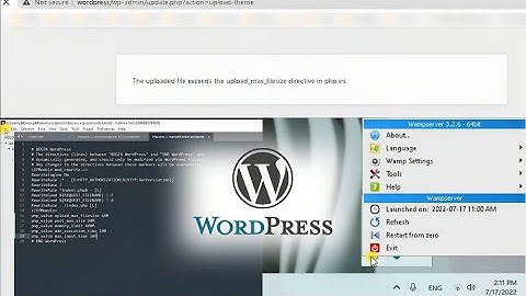 Problem-Solving : The uploaded file exceeds the upload_max_filesize directive in php.ini  Wordpress