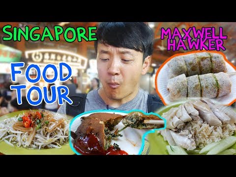 Video: Essen im Maxwell Food Centre, Singapur