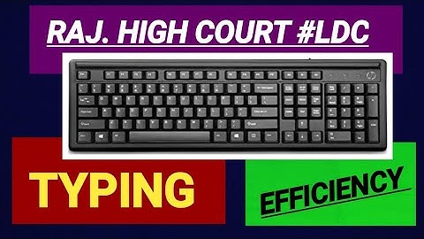 RAJASTHAN HIGH COURT LDC EXAM DATE | KEYBOARD PATTERN FOR TYPING #RAJASTHAN_HIGH_COURT_LDC