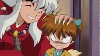 Shippo uses the Heart Scar on Inuyasha