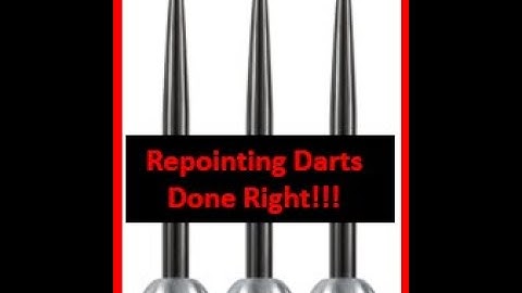 Correct Way To Repoint Darts, Easily and with Precision.