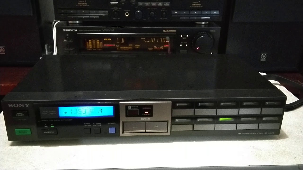 SONY ST JX520 FM Stereo / FM-AM Tuner (Tokyo, Japan 1985) - YouTube