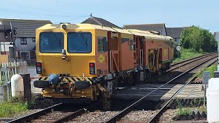 epic tones and trains at Llanelli including 800021,800005,800031,150229, tamper DR73936 on 10.5.24