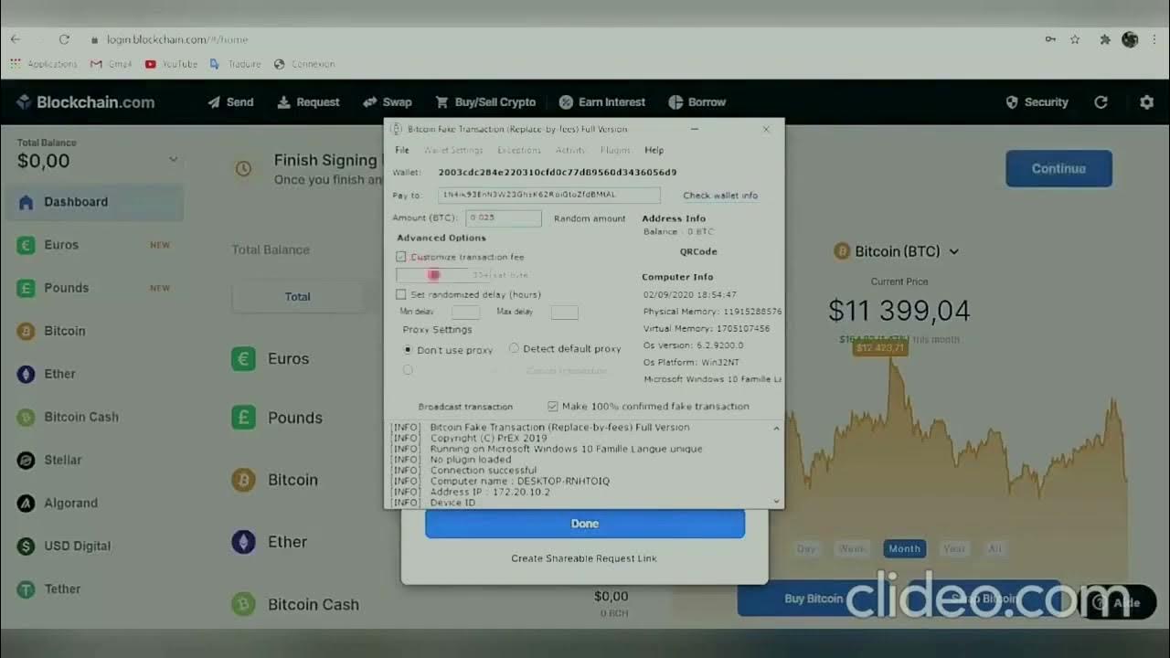 Fake transaction. Fake transaction