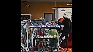 Gru Using His Freeze Ray 🔥 #shorts #minions #gru #stevecarell #illumination #actor #animation