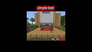 Minecraft simple bed build #minecraft #shots #minecraftbuild  #viral #populer