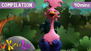 Kiri dan Lou | Lagu-lagu yang Sangat Mudah Dinyanyikan! 🎶 - 40 menit
