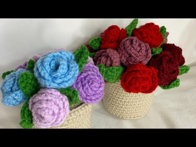 Crochet Flower Arrangement – The Bouquet Hub