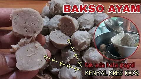 RESEP BAKSO AYAM SPESIAL KENYAL KRES SEMPURNA | KAMU WAJIB COBA