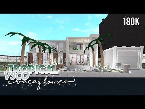 Tropical Vsco Vacay Home Roblox Bloxburg Youtube - how to be a vsco girl in roblox bloxburg