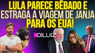 Lula parece bêbado e Janja passa mal porque não pode mais entrar nos EUA!