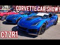 I WENT TO A HUGE CORVETTE CAR SHOW IN MY C7 CORVETTE! I'VE NEVER SEEN SO MANY CORVETTES!