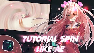 Tutorial Spin Like AE || Alight Motion Tutorial || AM 3.9