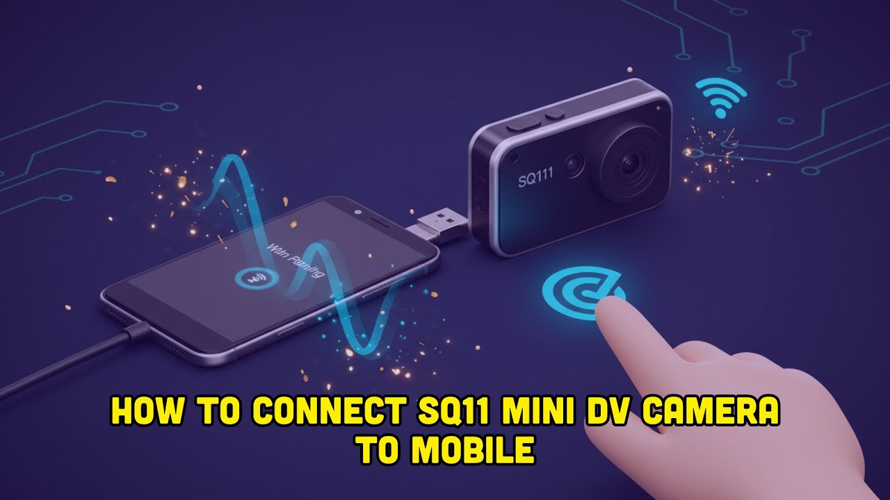 How To Connect SQ11 Mini DV Camera To Mobile? - YouTube