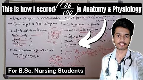 How to pass Anatomy and Physiology in Nursing | This is how i scored 86/100 in A & P exam |