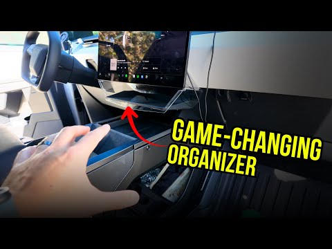 Upgrading Cybertruck Storage with Cyber Gear Co.'s Under-Screen Organizer